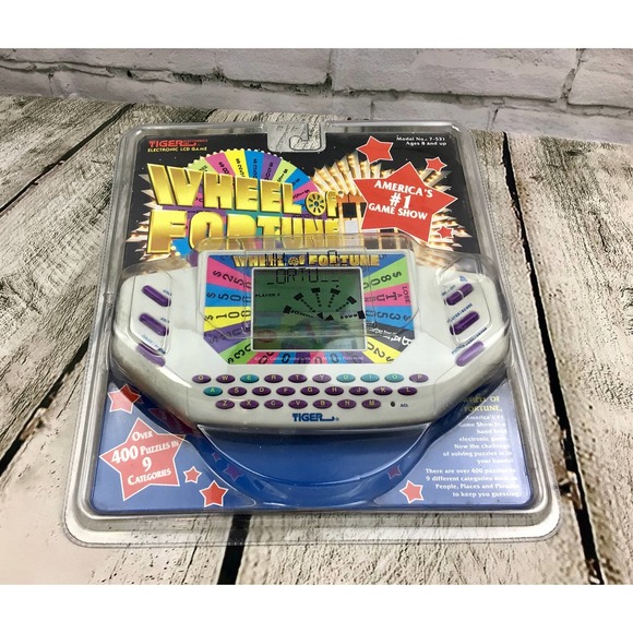 Tiger Electronics Toys Vintage Electronic Wheel Of Fortune Handheld